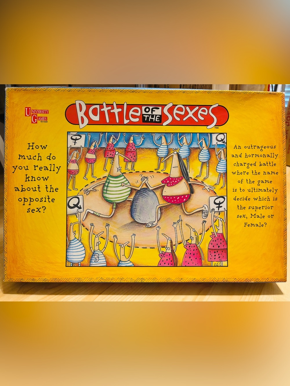 Vintage "Battle of the Sexes" Board Game
